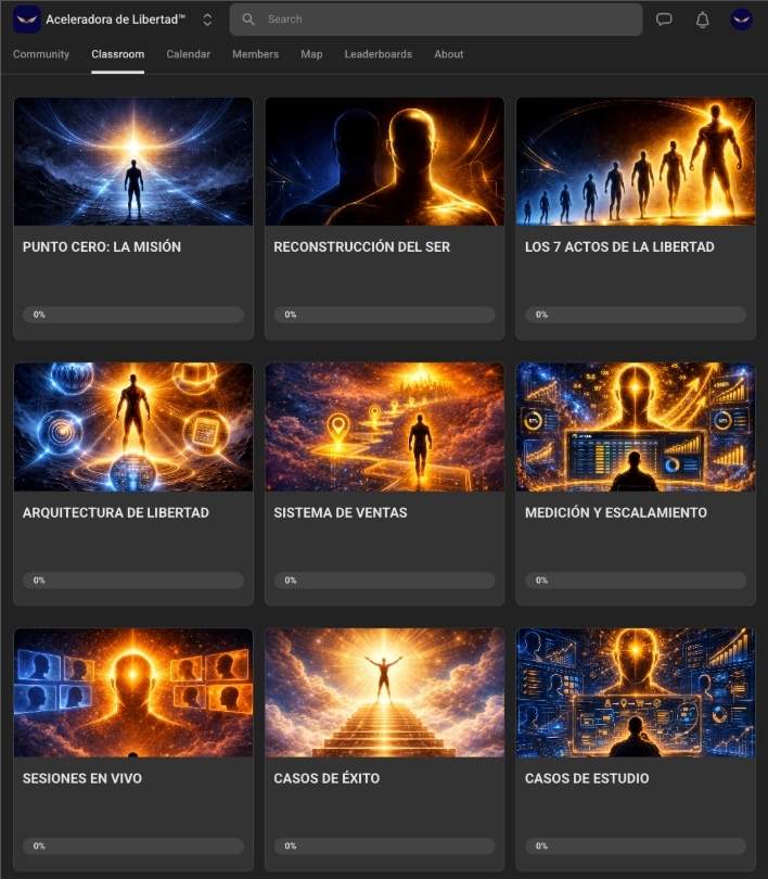 Plataforma Aceleradora de Libertad™ en Skool